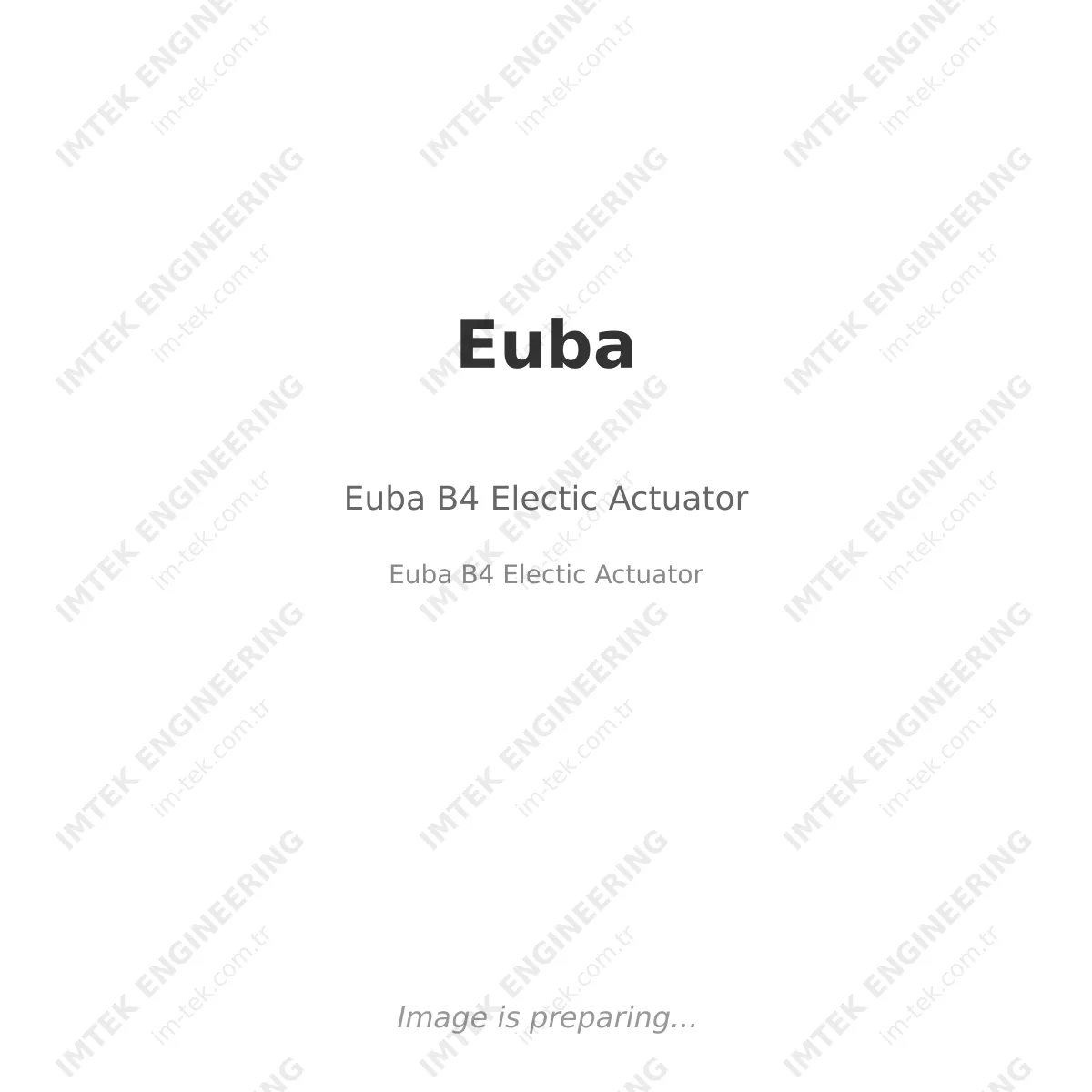 Euba B4 Electic Actuator