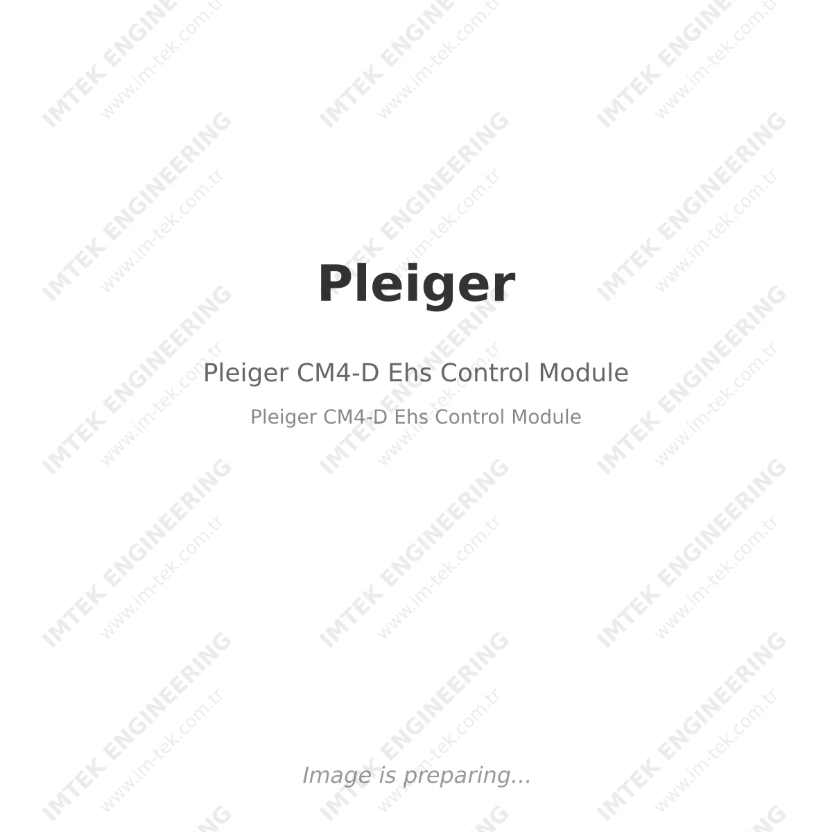 Pleiger CM4-D Ehs Control Module